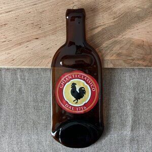 Chianti Wine Bottle Wall Decor (Made in Italty)